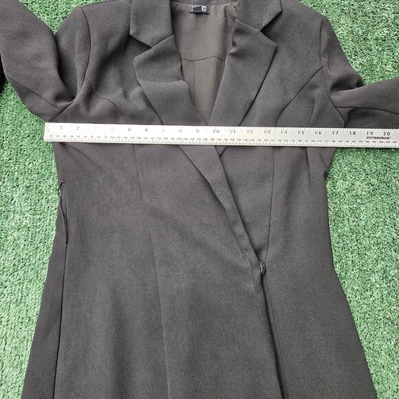 NBD, Black Wrap Tuxedo Dress/Jacket Womens XS Please Read Description.... - Picture 9 of 9